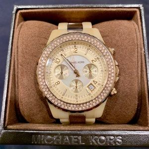 Women’s Michael Kors Watch - Horn & Gold